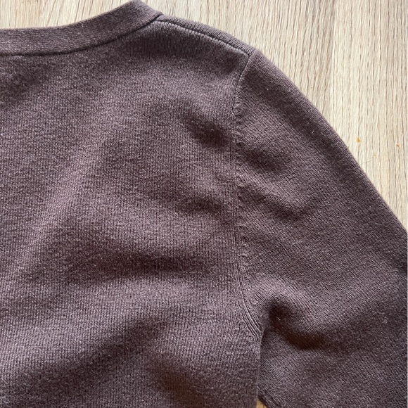 Aritzia Babaton Wool Cardigan Brown SMALL - Picture 8 of 9